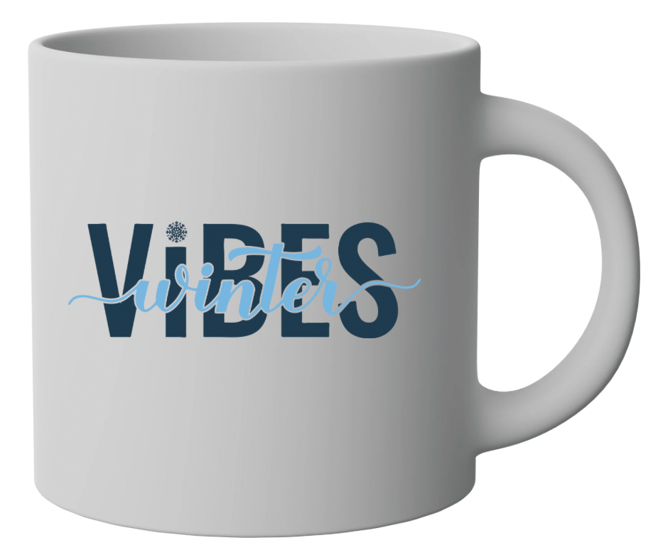 Winter Vibes Snowflake Sublimation Design