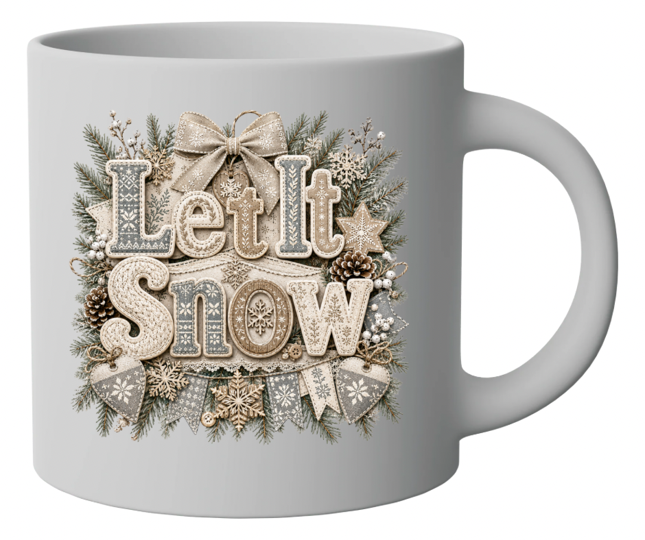 Let It Snow Neutral Winter Design