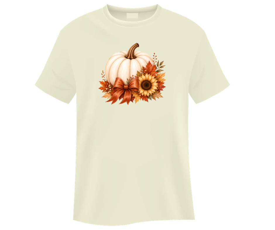 Cream Pumpkin PNG Bundle – 5 Fall Designs Digital Download