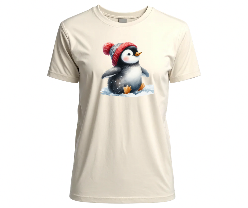 Cozy Winter Penguin PNG Digital Download