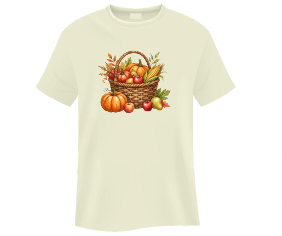Fall Harvest Basket PNG Bundle – 4 Designs Digital Download