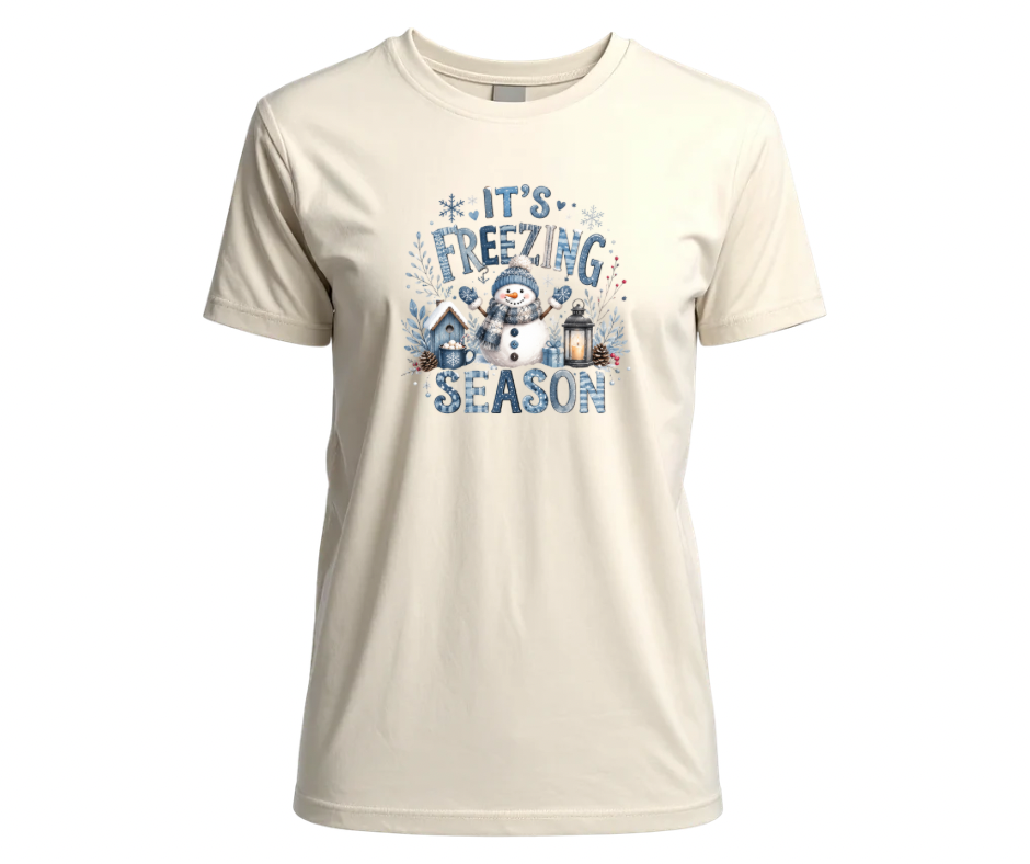 It’s Freezing Season Snowman Winter Sublimation Design