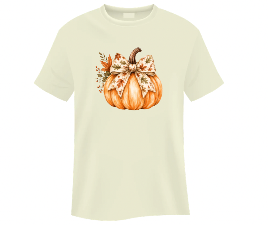 Pumpkin with Bow PNG Bundle – 4 Fall Designs Digital Download