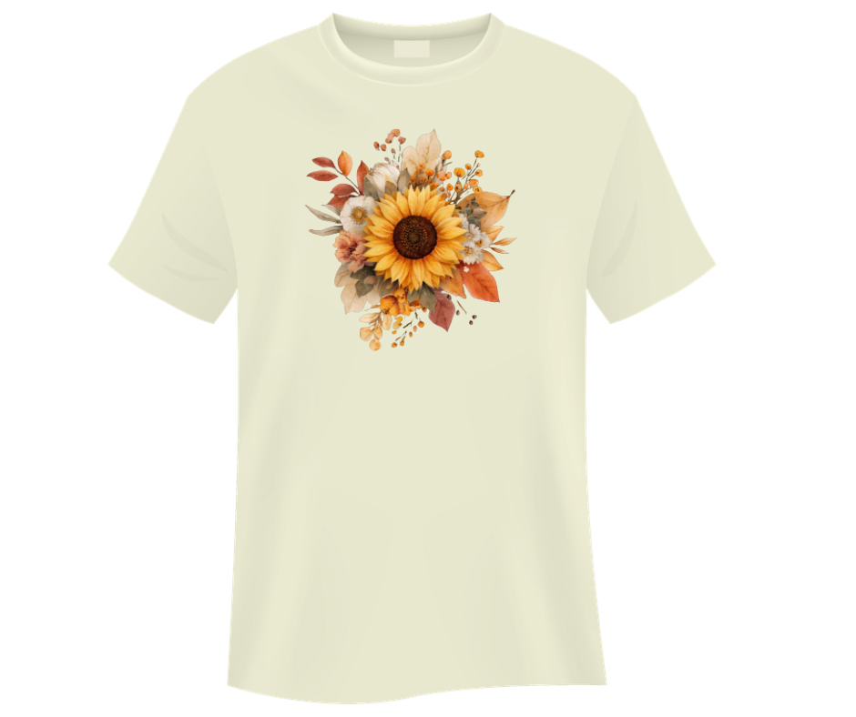 Fall Sunflower Bundle – Watercolor Digital Download (2 PNG Files)