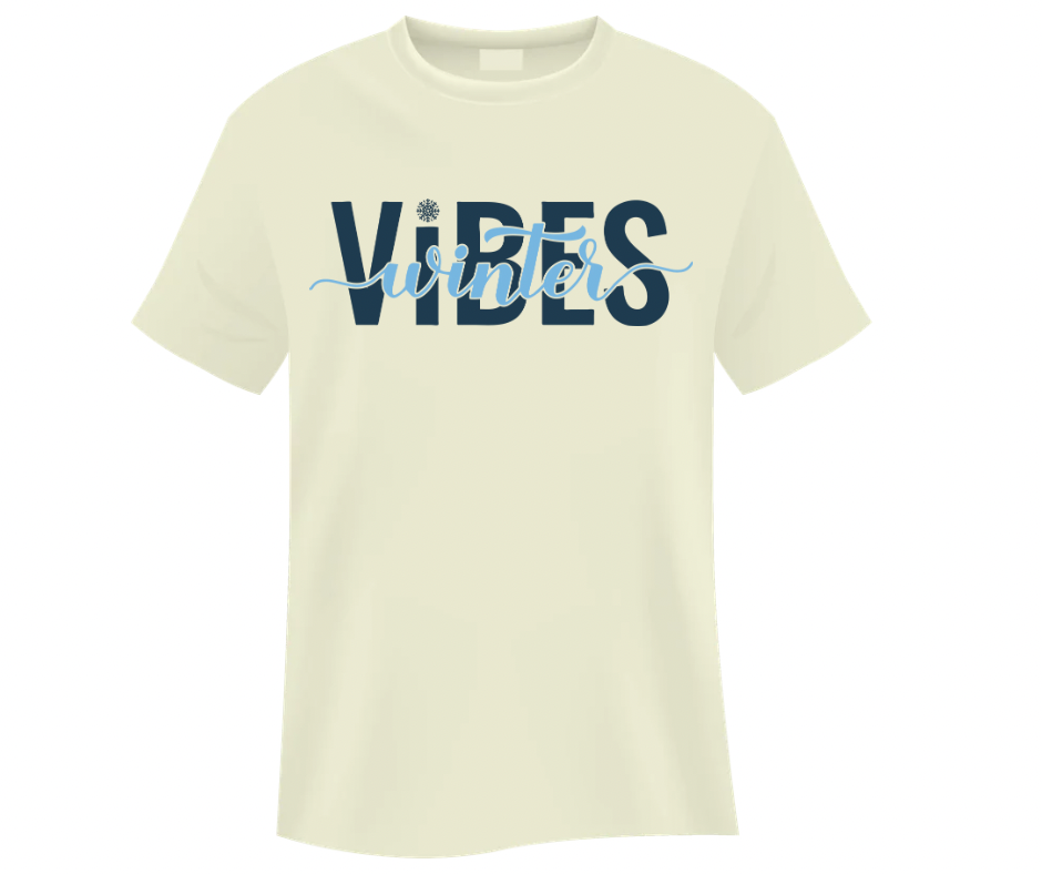 Winter Vibes Snowflake Sublimation Design