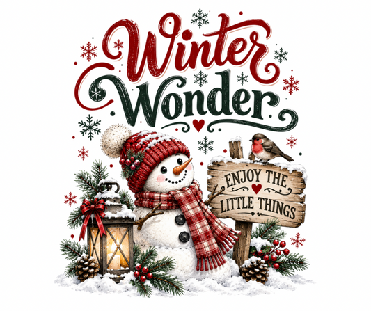 Winter Wonder Snowman PNG – Digital Download