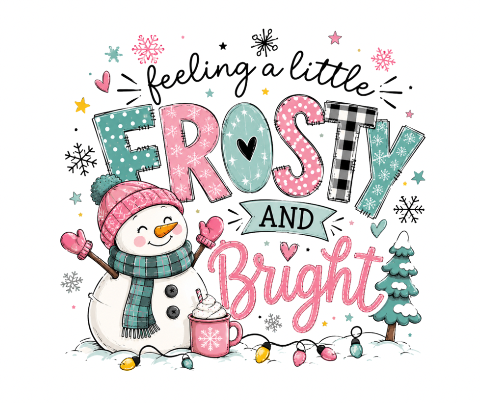 Feeling a Little Frosty & Bright PNG – Digital Download