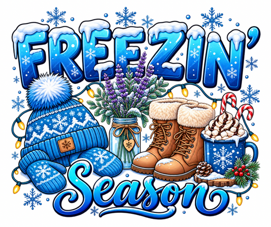 Freezin' Season Winter PNG – Digital Download