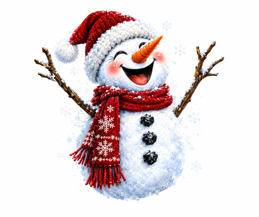 Jolly Snowman Duo PNG – 2 Design Bundle – Digital Download
