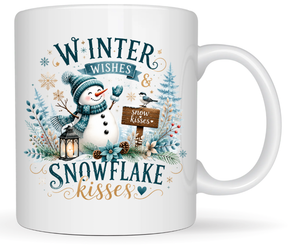 Winter Wishes & Snowflake Kisses PNG – Digital Download