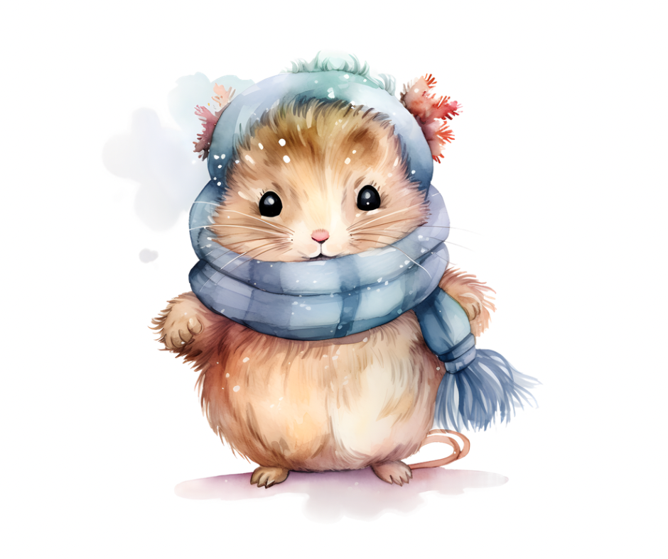 9-Piece Arctic Animal Friends PNG Bundle | Winter Download