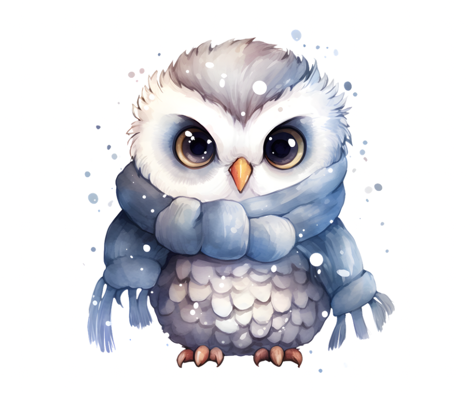9-Piece Arctic Animal Friends PNG Bundle | Winter Download