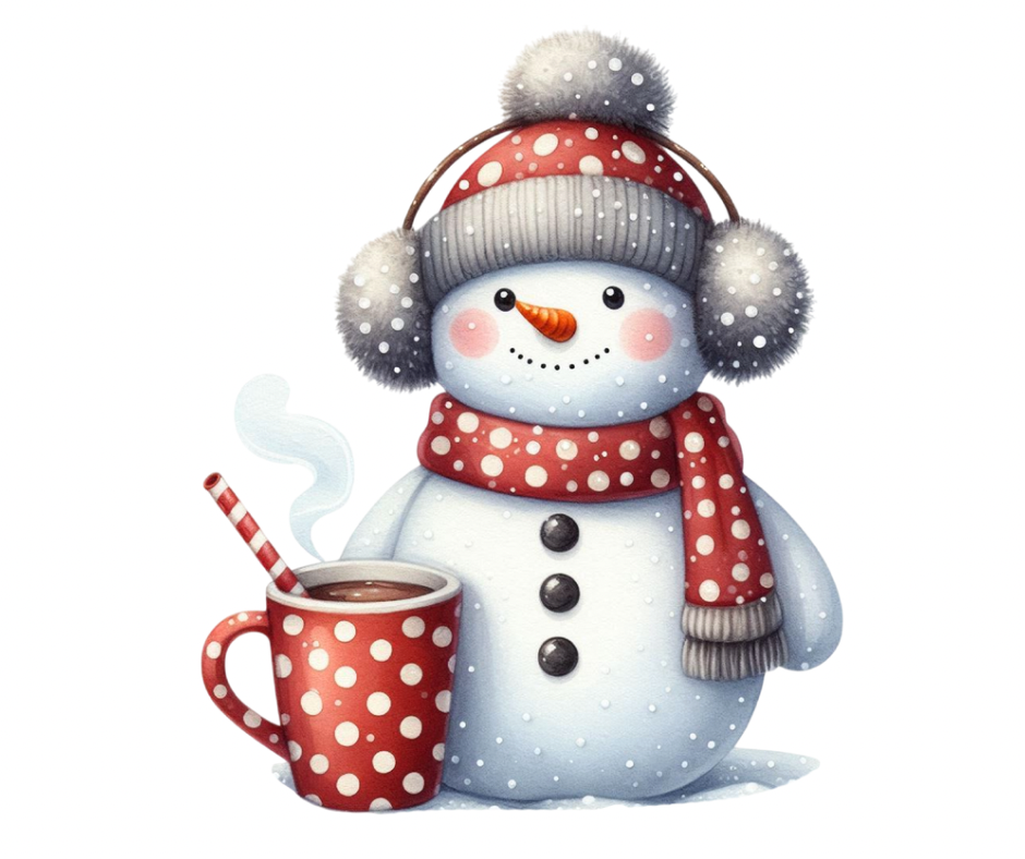14-Piece Snowman PNG Bundle | Winter Digital Download