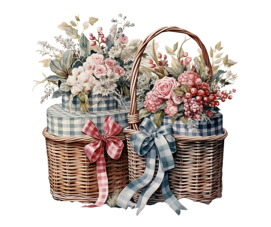 12-Piece Winter Floral PNG Bundle | Digital Download