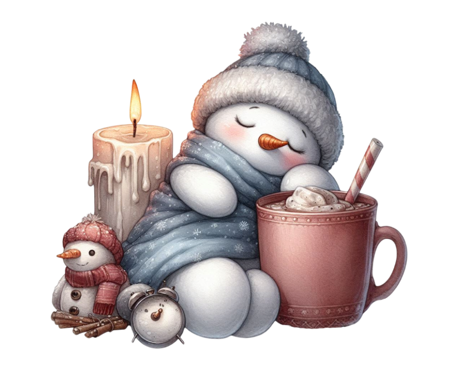 14-Piece Snowman PNG Bundle | Winter Digital Download