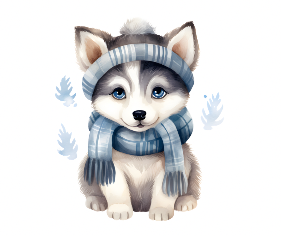 9-Piece Arctic Animal Friends PNG Bundle | Winter Download