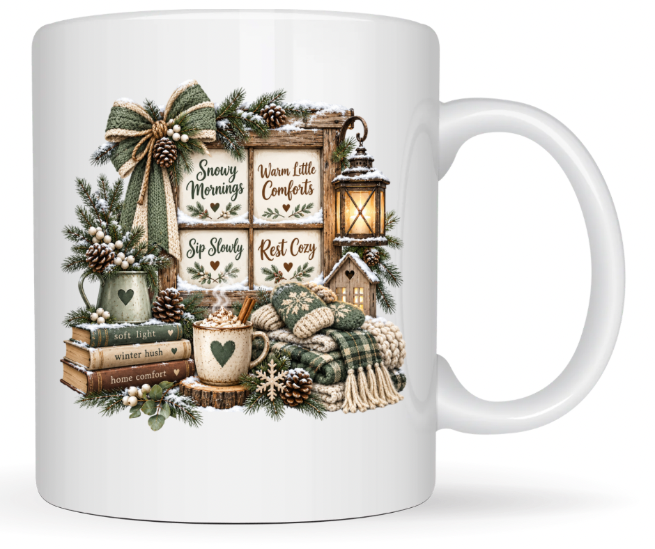 Snowy Mornings & Warm Little Comforts PNG | Winter Download