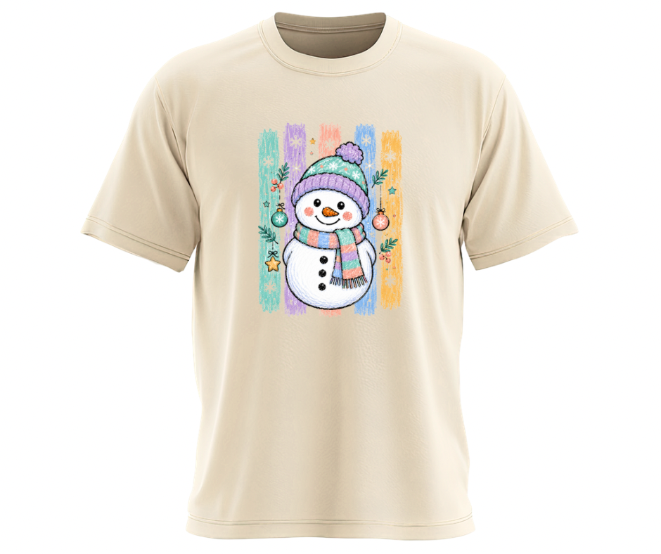 Pastel Snowman PNG – Digital Download
