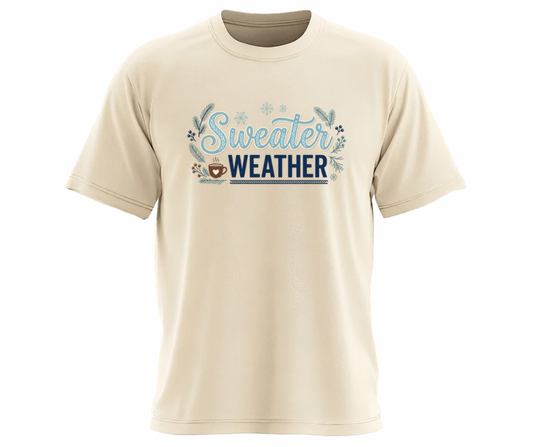 Sweater Weather PNG | Cozy Winter Quote Digital Design