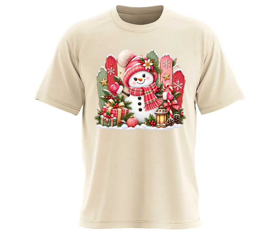 Cheerful Winter Snowman – Single PNG Digital Download