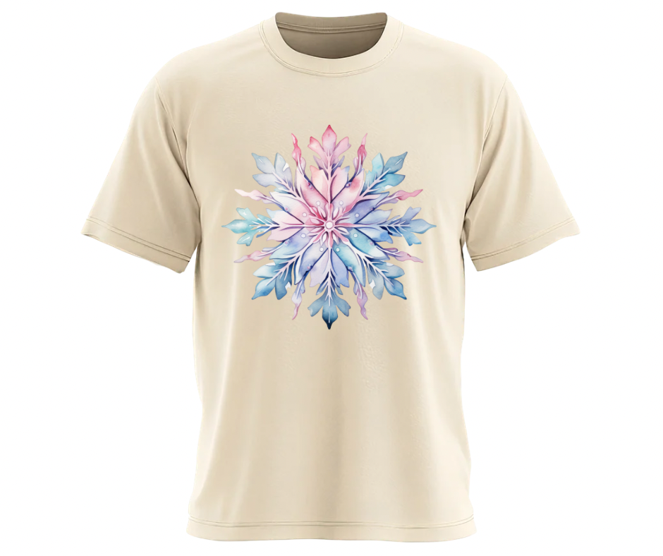 Winter Snowflake Collection – 5 PNG Digital Downloads
