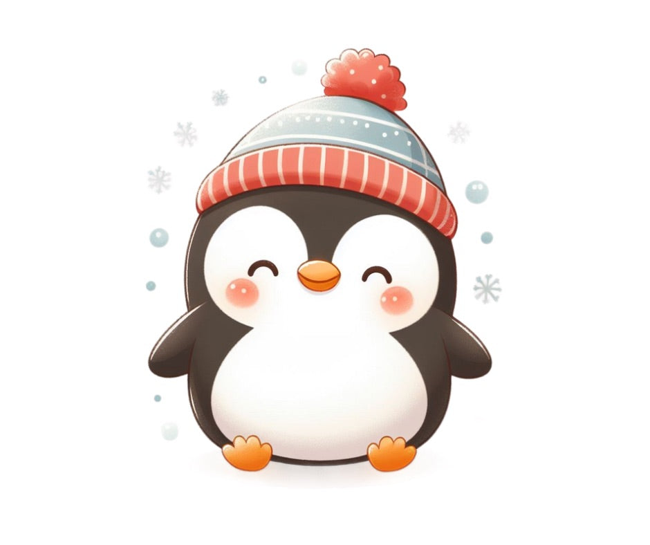 Cozy Winter Penguin Bundle – 9pc Design Digital Download