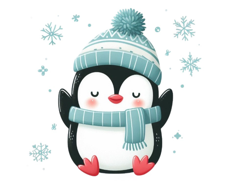 Cozy Winter Penguin Bundle – 9pc Design Digital Download