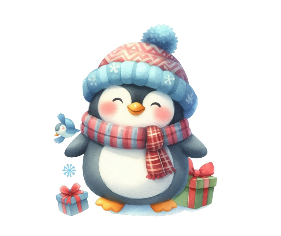 Cozy Winter Penguin Bundle – 9pc Design Digital Download