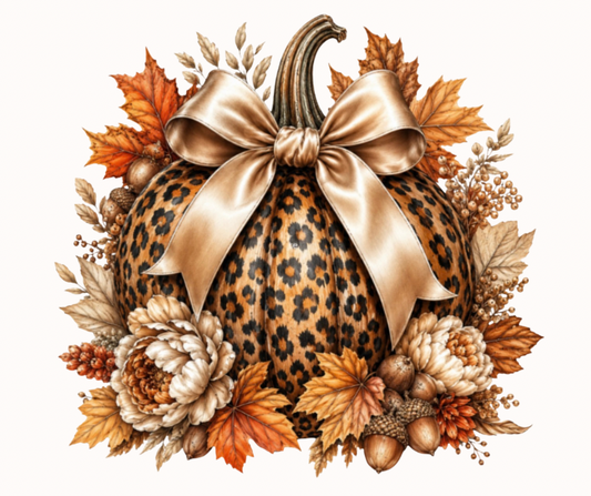 Fall Floral Coquette Pumpkin Digital Download