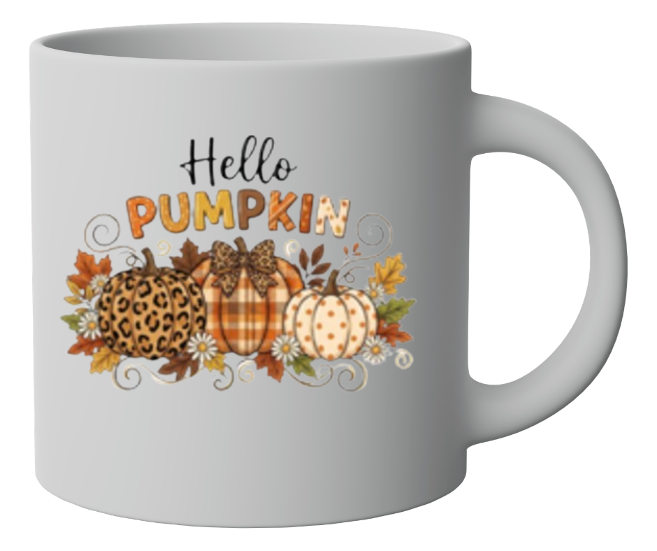 Hello Pumpkin Leopard Plaid Polka Dot Trio Digital Download
