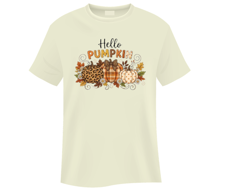 Hello Pumpkin Leopard Plaid Polka Dot Trio Digital Download