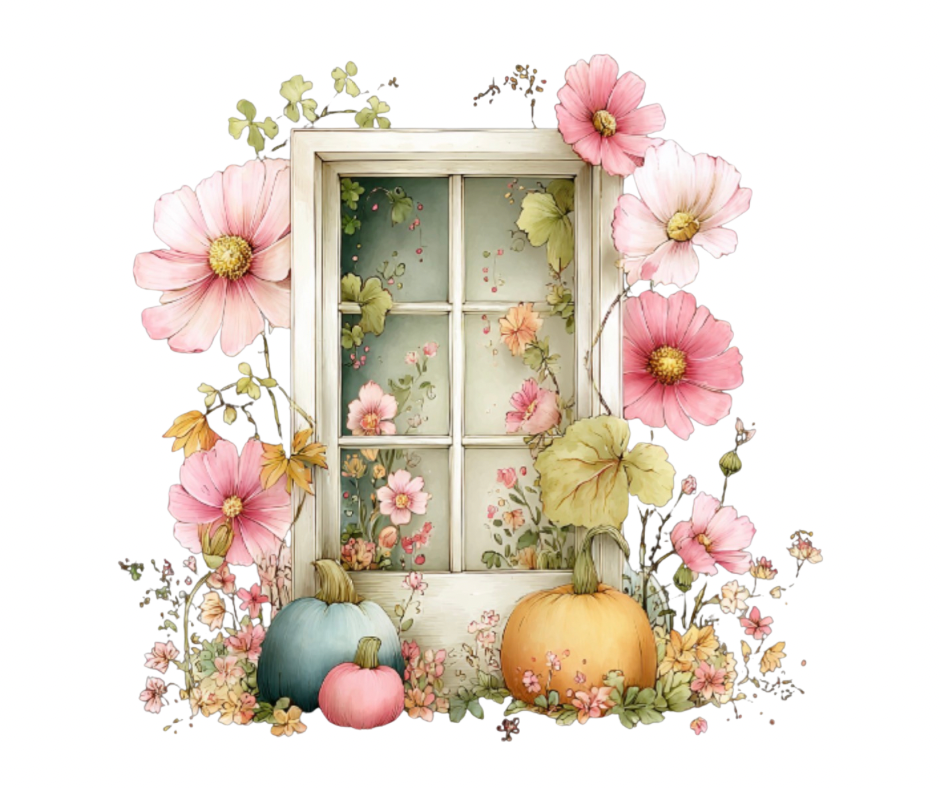 Pink Floral Pumpkin Mega Bundle – Fall Watercolor Digital Download (36 PNG Files)