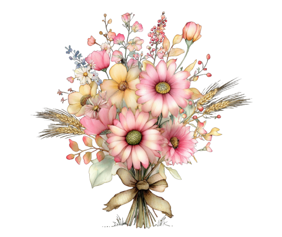 Pink Floral Pumpkin Mega Bundle – Fall Watercolor Digital Download (36 PNG Files)