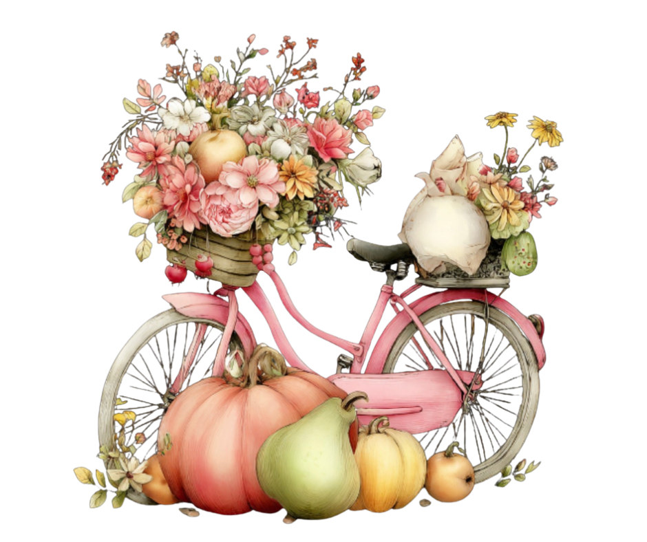 Pink Floral Pumpkin Mega Bundle – Fall Watercolor Digital Download (36 PNG Files)