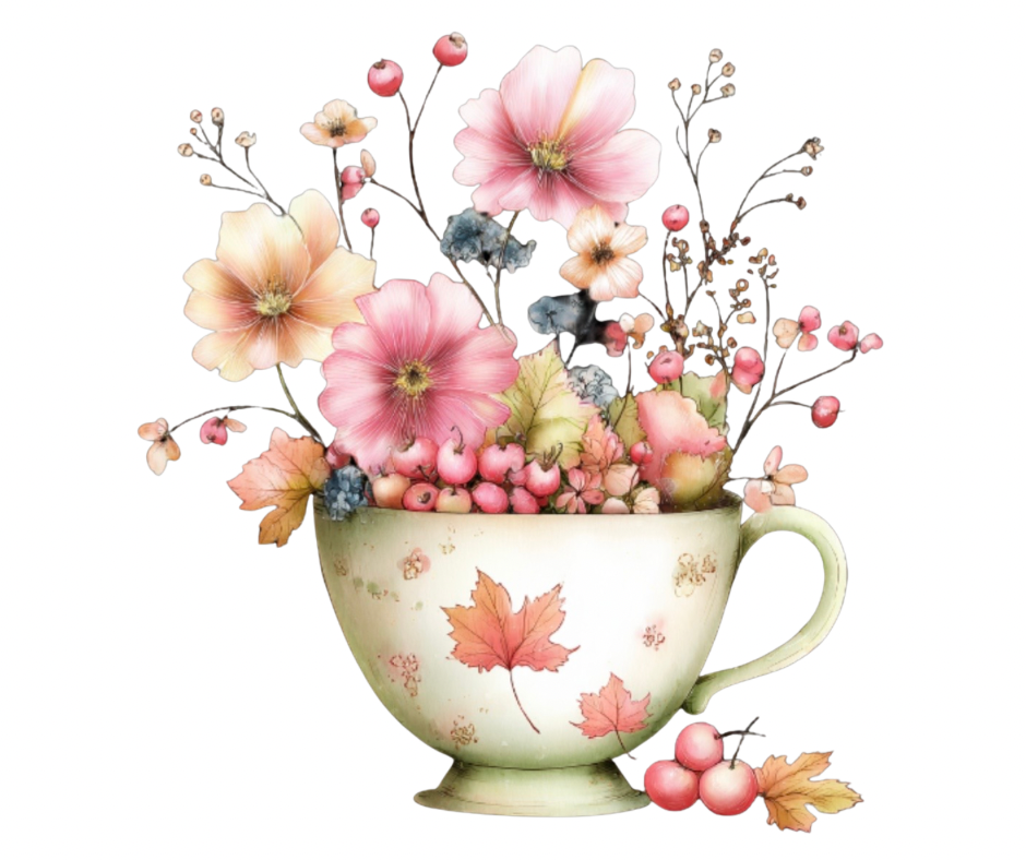 Pink Floral Pumpkin Mega Bundle – Fall Watercolor Digital Download (36 PNG Files)