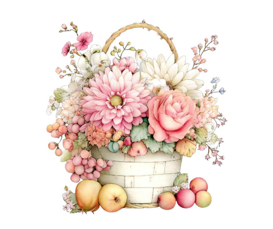 Pink Floral Pumpkin Mega Bundle – Fall Watercolor Digital Download (36 PNG Files)
