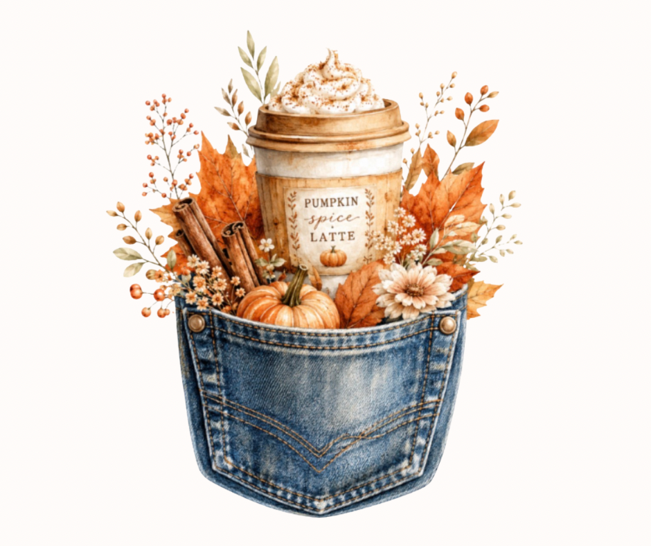 Fall Floral Pocket Bundle | 12-Design Digital Clipart Collection