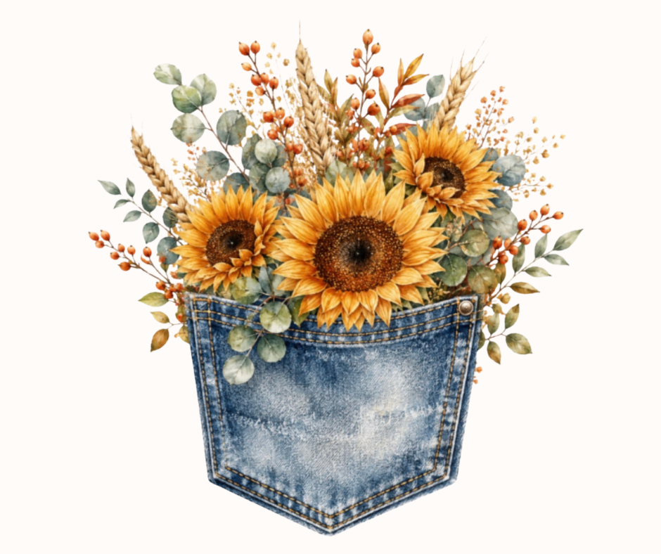 Fall Floral Pocket Bundle | 12-Design Digital Clipart Collection