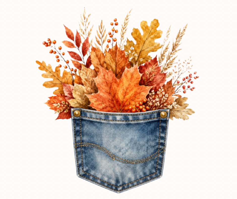 Fall Floral Pocket Bundle | 12-Design Digital Clipart Collection