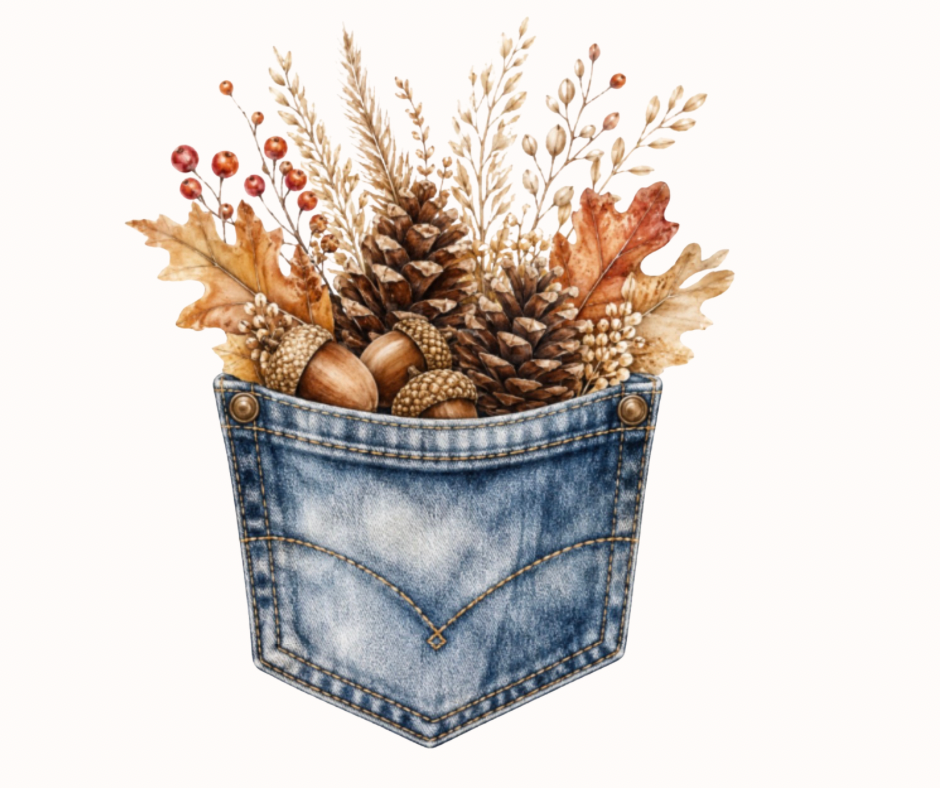 Fall Floral Pocket Bundle | 12-Design Digital Clipart Collection