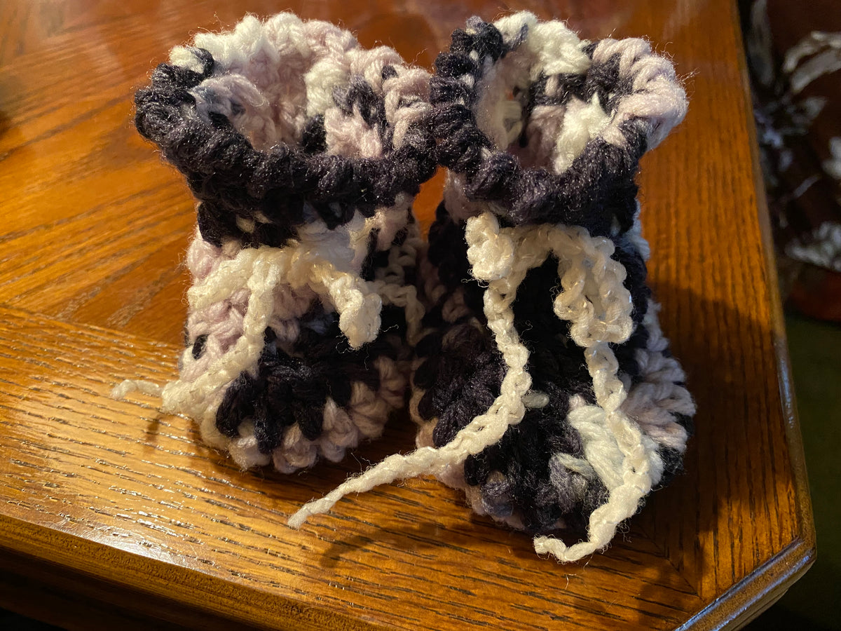 Handmade Crocheted Baby Booties — Soft, Sweet & Stitched with Love from Nana HQ