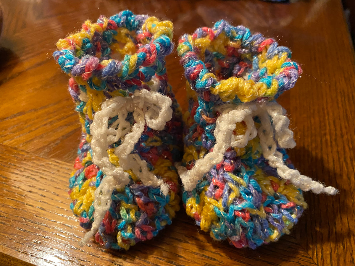 Handmade Crocheted Baby Booties — Soft, Sweet & Stitched with Love from Nana HQ