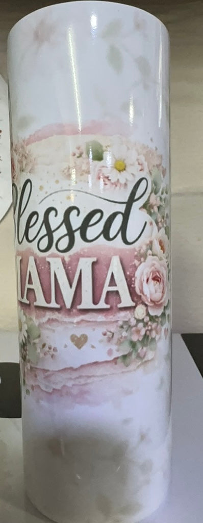 Blessed Mama 20oz Skinny Tumbler