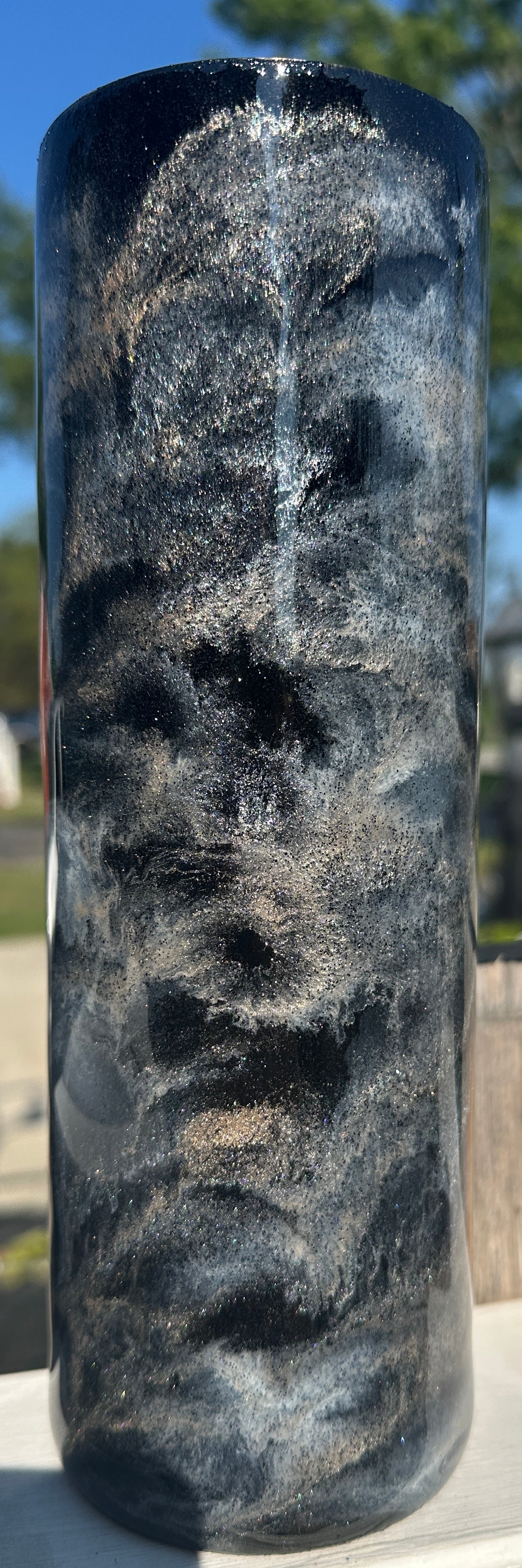 "Black Marble" 30oz Skinny Tumbler