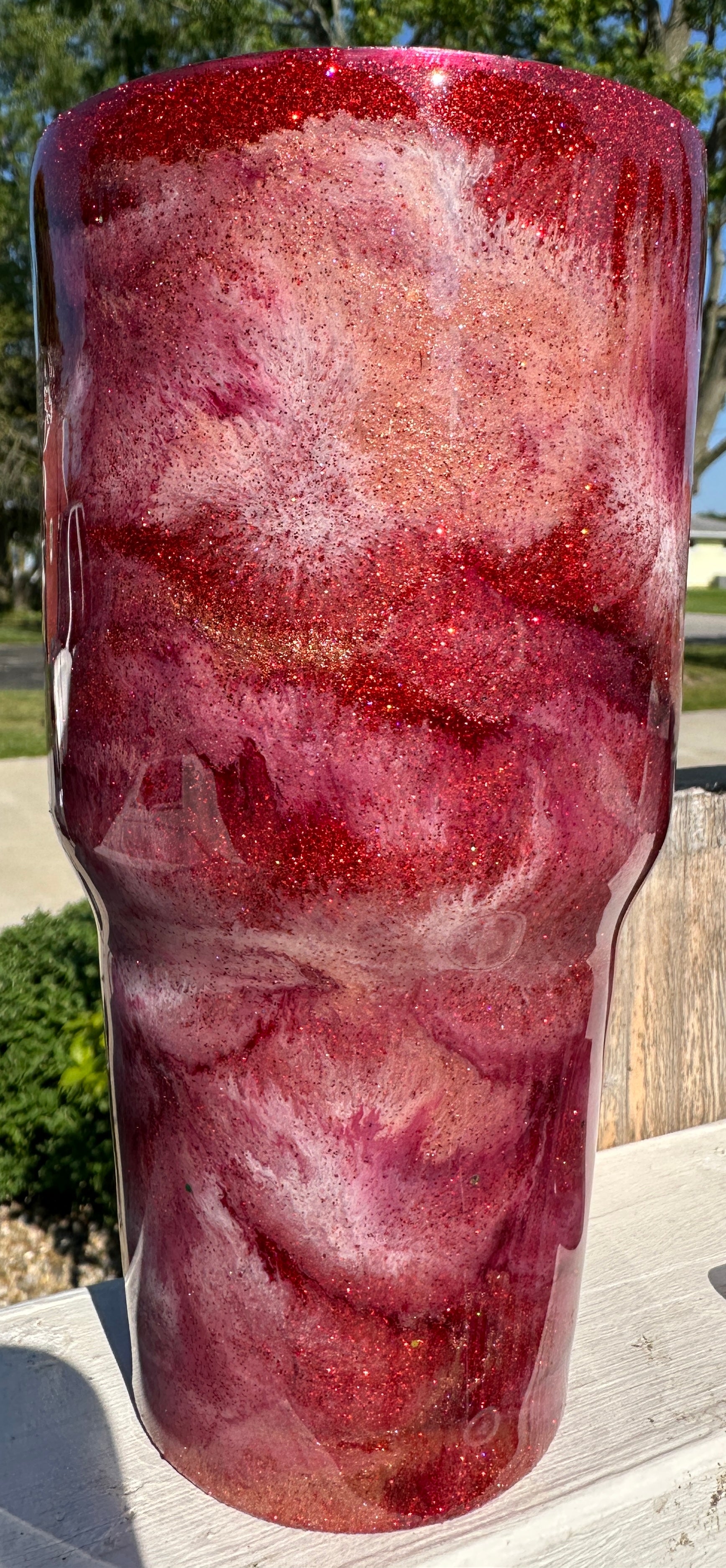 "Heartbeat Rose" 30oz Tapered Tumbler
