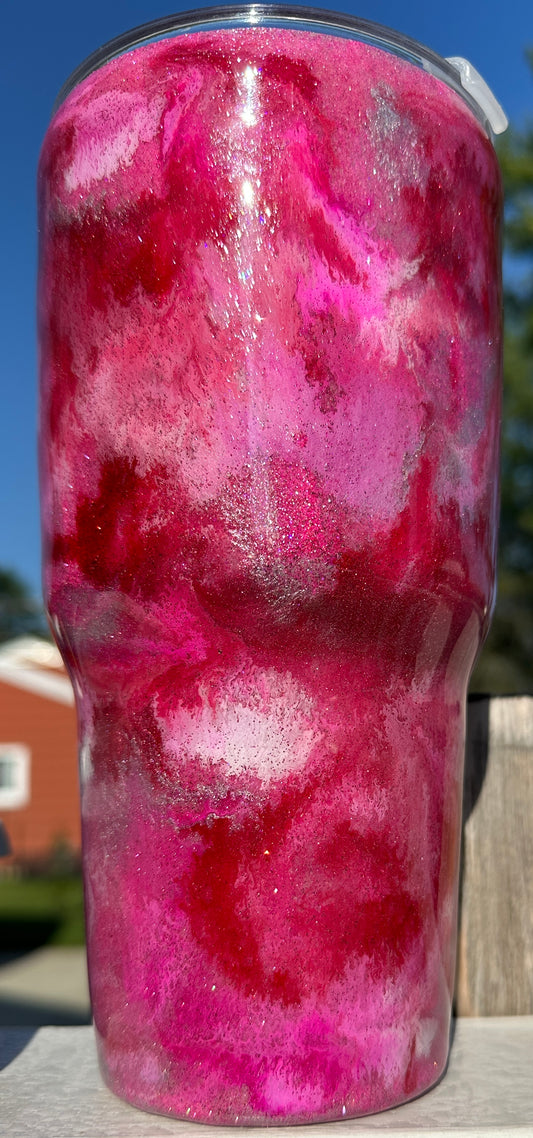 "Crimson Storm" 30oz Tapered Tumbler