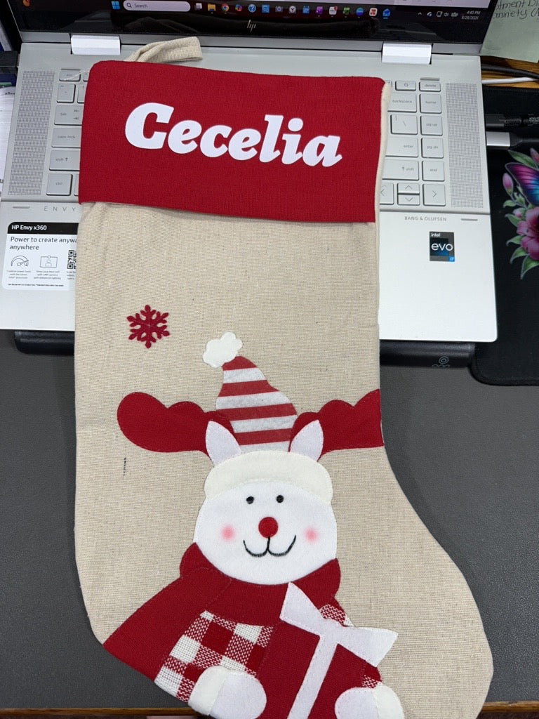 Custom Name Personalization for Christmas Stockings 🎄✨