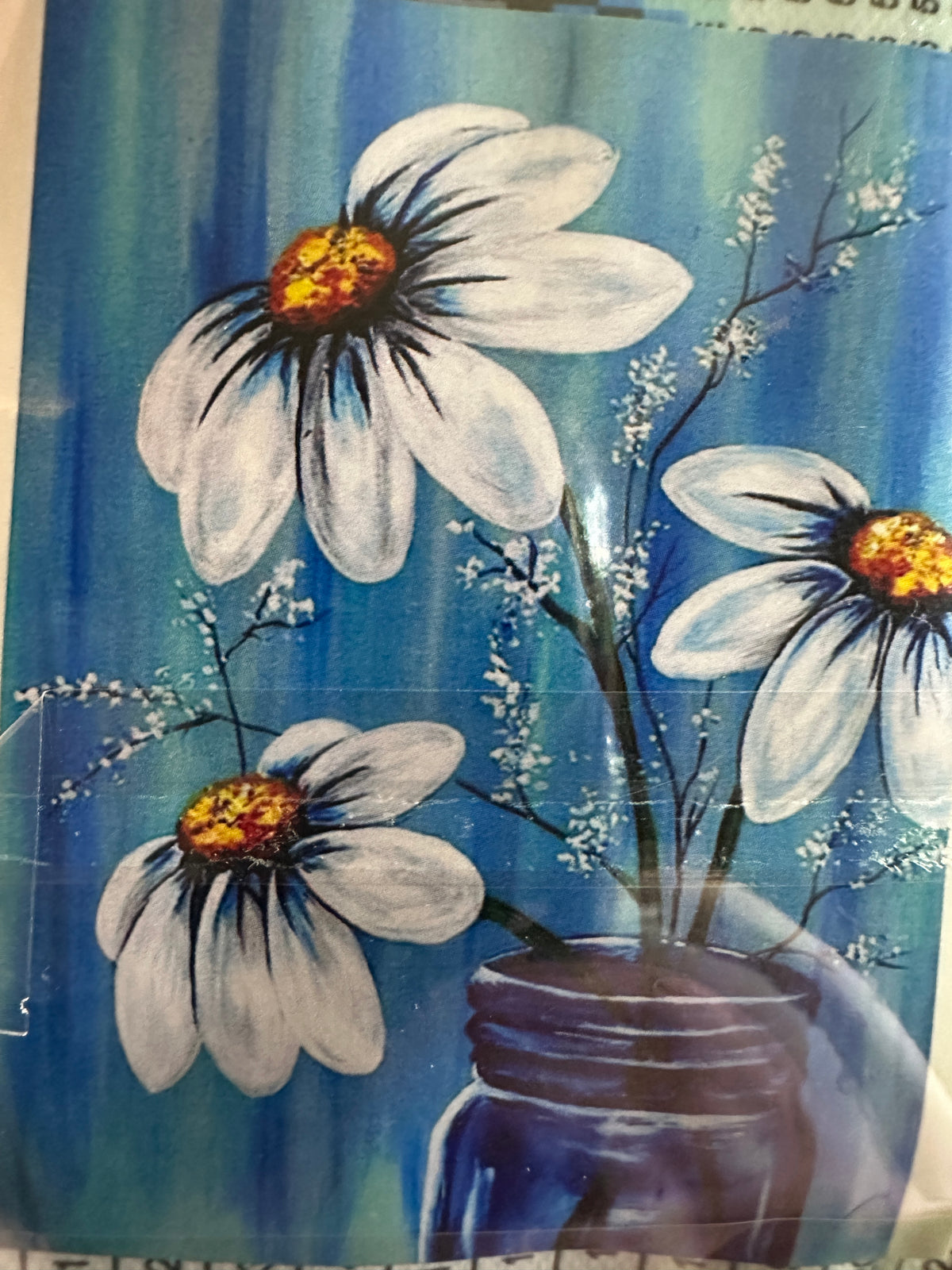 Daisy Mason Jar Diamond Art Kit – 30x40cm Round Drill