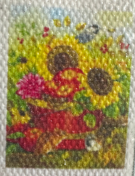 Sunflower Wagon & Cardinal Diamond Art Kit – 30x40cm Round Drill
