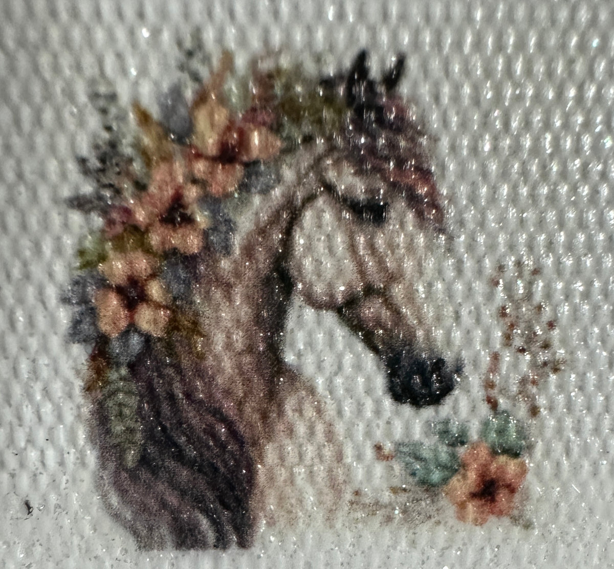 Floral Crown Horse Diamond Art Kit – 30x30cm Round Drill